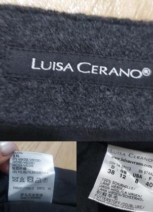 Юбка с наружными швами из 100%-валеной шерсти luisa cerano8 фото