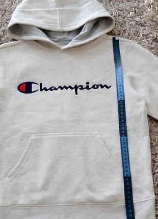 Утепленное худи, толстовка champion 134 размера.7 фото