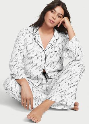 victoria s secret flannel short pajama set 1370 144538579