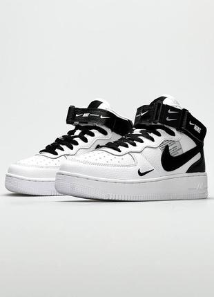 Женские кроссовки  nike air force 1 high utility white black