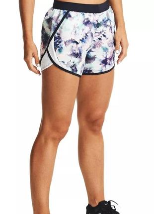 Женские спортивные/беговые шорты under armour fly-by printed 2.0/nike/adidas/gymshark/decathlon/kalenji