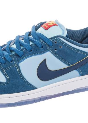 Мужские кроссовки синие с голубым nike sb dunk low pro why so sad3 фото