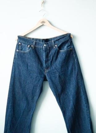Levi's 501 34/32 джинсы мужские темно синие l левис левайс levis классические прямые lee nudie jeans wrangler g star3 фото