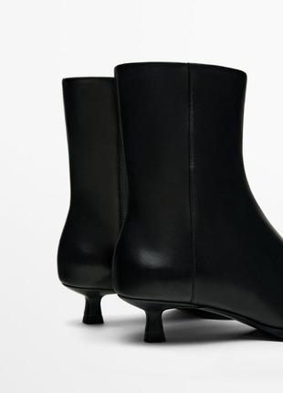 Massimo dutti чоботи чорні шкіра нові оригінал4 фото