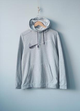 Nike swoosh худи мужское кофта с капюшоном найк серая спортивная adidas puma толстовка1 фото
