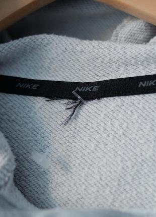 Nike swoosh худі чоловіче кофта з капюшоном найк сіра спортивна adidas puma товстовка7 фото