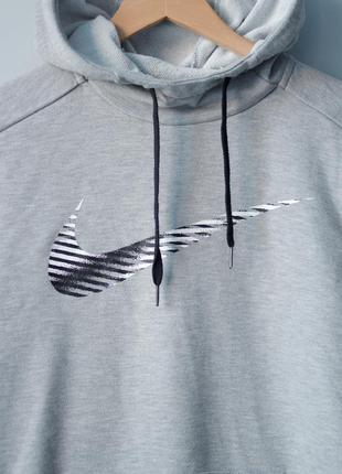 Nike swoosh худи мужское кофта с капюшоном найк серая спортивная adidas puma толстовка5 фото