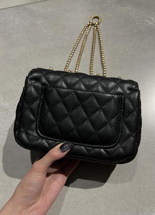 Черная сумка gepur в стиле chanel7 фото