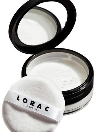 Пудра lorac pro blurring translucent loose powder прозора пудра для обличчя