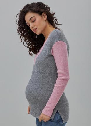 👑vip👑 джемпер для вагітних і годуючих матусь теплий джемпер светр5 фото