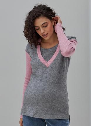 👑vip👑 джемпер для вагітних і годуючих матусь теплий джемпер светр2 фото