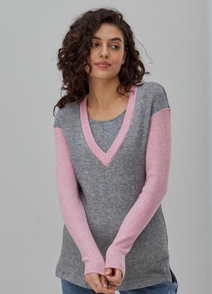 👑vip👑 джемпер для вагітних і годуючих матусь теплий джемпер светр1 фото