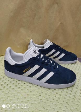 Шкіряні кросівки adidas gazelle2 фото