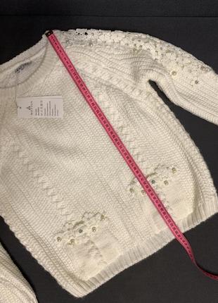 Девчачий вязаный свитер 140 р