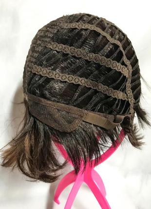 Новый шикарный стильный парик сша 100% натуральные волосы! идеальная укладка! люкс!...