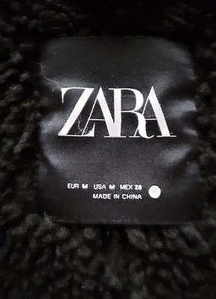 Двостороння утеплена дублянка m-xl оверсайз байкерська з хутром тедді zara на овчині жіноча куртка бомбер авіатор чорна зимова демісезонна шкіряна9 фото