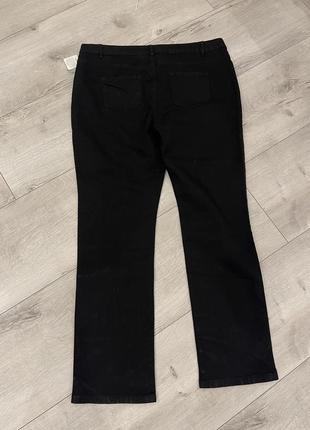 Легкі стильні чорні джинси, великого розміру3 фото