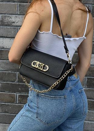 Женская сумка michael kors parker shoulder bag black