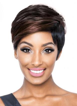 Новый шикарный стильный парик сша 100% натуральные волосы! идеальная укладка! люкс!...