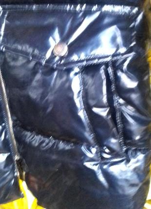 Чорне пальто для дівчинки з колекції name it.5 фото