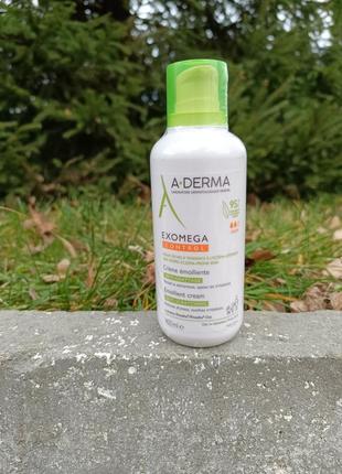Крем для обличчя і тіла a-derma exomega control, пом'якшуючий, 400 мл