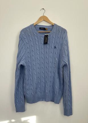 Хлопковый свитер polo ralph lauren мужская модель 2023 года2 фото