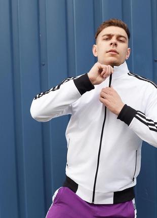 Олимпийка мужская adidas белая /кофта4 фото