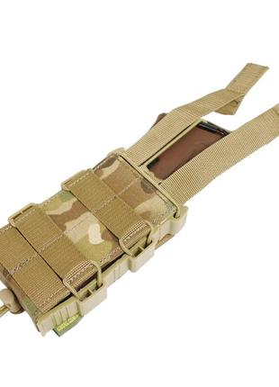 Жесткий усиленный тактический подсумок kiborg gu single mag pouch multicam3 фото