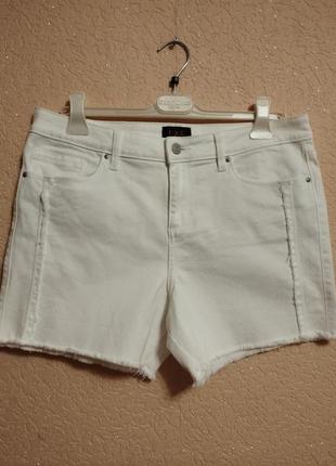 Шорты белые,джинсовые,короткие,женские,размер 14(42) на 48-50размер от f&amp;f1 фото