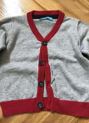 Hema-хлопковый кардиган! р.-68 см