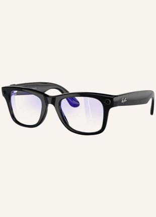 Ray-ban meta wayfarer shiny black, green