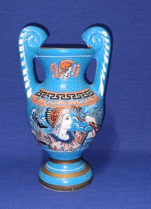 Греческая ваза керамика ручная роспись с изображением греческих персонажей