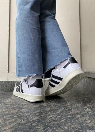 Мужские кроссовки adidas gazelle indoor black white 42-43-4410 фото