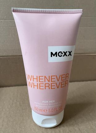 Mexx whenever wherever for her гель для душа 150ml4 фото