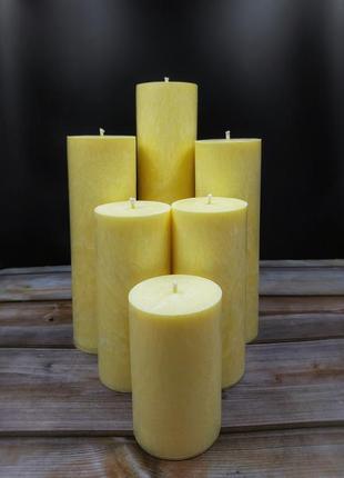 Набор свечей с пальмового воска. свечи с натуральным воском. интерьерные свечи.
