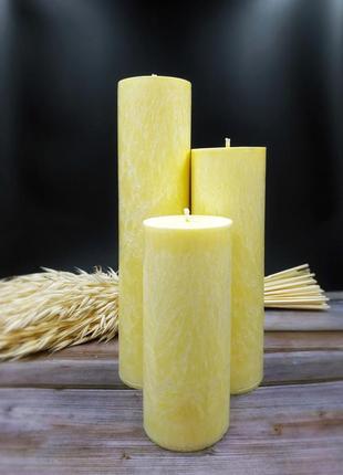 Набор свечей с пальмового воска. свечи с натуральным воском. интерьерные свечи.