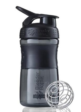 Шейкер спортивний (пляшка) blenderbottle sportmixer flip 20oz/590ml black "kg"