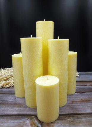 Набор свечей с пальмового воска. свечи с натуральным воском. интерьерные свечи.
