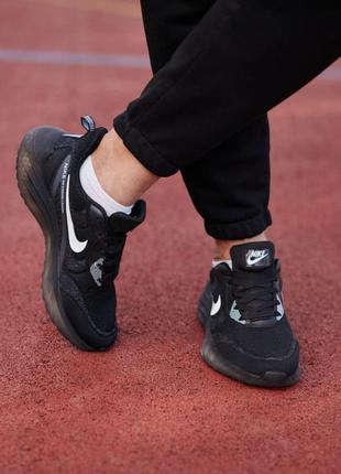 Мужские кроссовки  nike running black white5 фото