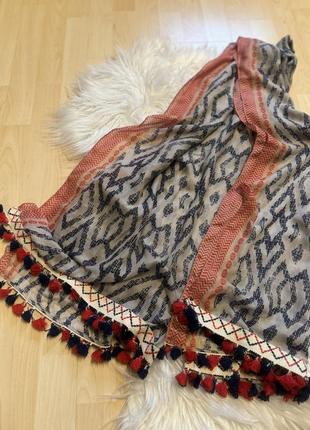 Caprisa шарф з кисточками2 фото