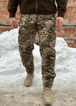 Штани ріп стоп на omni-heat зимові військові штани піксель зимові штани омні хіт8 фото