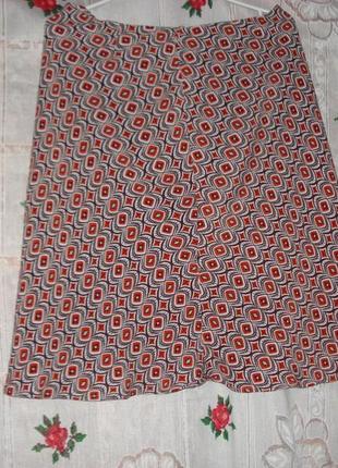 Юбка летняя"marks &mspencer"р.14,100%вискоза.