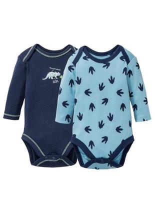 Набор бодиков для мальчика от lupilu 74/80