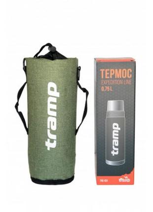 Чехол для термоса tramp 0,75 л olive (tra-289-olive-melange)6 фото