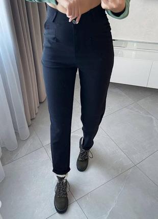Стильные и удобные джинсы на флисе, теплые брюки,брюки джинс бенгалин на флисе8 фото