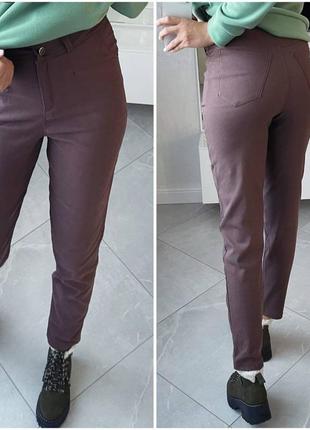 Стильные и удобные джинсы на флисе, теплые брюки,брюки джинс бенгалин на флисе4 фото