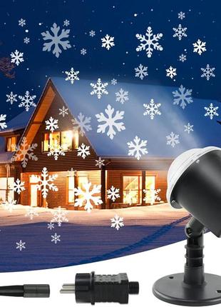 Светодиодный проектор bellalight с эффектом снежинки - снегопада