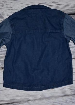 1 - 2 года 92 см некст next фирменная красивенная рубашечка рубашка джинсовая4 фото