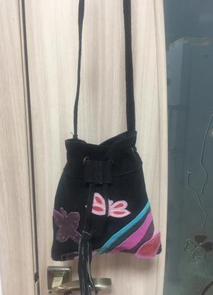 Замшева сумка