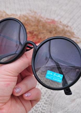 Красивые солнцезащитные большие круглые очки rita bradley polarized окуляри1 фото